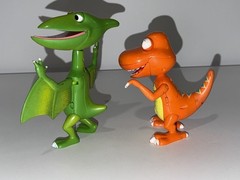 Non-working Lot Of 2 2010 Dinosaur Train TV Show Learning Curve Tiny Buddy