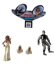 WWF Goldust & Marlena Jakks Pacific Figures Lot 1998 TitanTron Live +Accessories