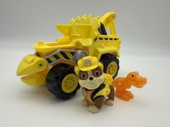 PAW Patrol Deluxe Vehicle Lot Chase Jet Marshall Aqua Pups Rubble Dino + Figures