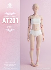 US Worldbox 1:6 AT201 Pale Skin Felxible Female Action Figure Body Doll Model