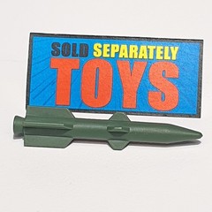 GI Joe Ammo Dump Unit 109MM MISSILE no sticker rocket original 1985 playset part