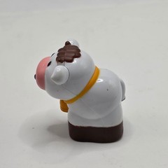 Cow Figure Kids One Size White Brown Spotted Farm Animal Replacement Toy
