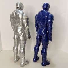 6 Hasbro Mattel Action Figures Superhero 12inch Marvel-DC Comics Iron Man Silver