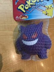 NEW, FACTORY SEALED 1999 POKEMON PURPLE GENGAR NINTENDO ALPI SILICONE SQUEEZIES