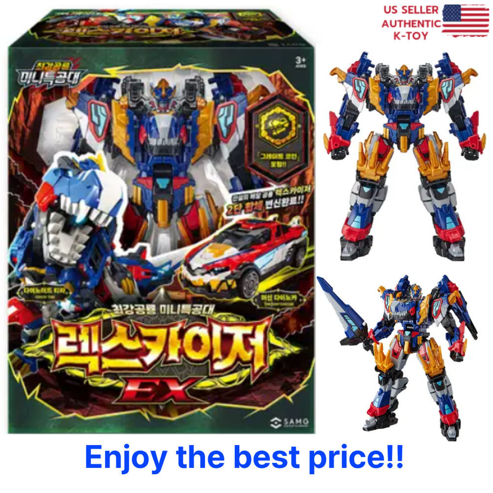 Miniforce Dinoid Warrior REX KAISER EX Mini Transformer Robot K TOY 2026 NEW