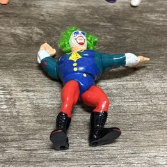 Vintage 1993 Hasbro WWF Series 9 Doink the Clown – Action Works – Missing Finger