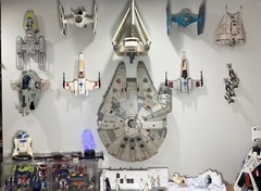 Wall Mount Bracket for Star Wars BMF Millennium Falcon 2008 TLC VC Smugglers Run