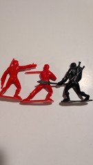 Greenbrier International 3.5” Hard Plastic Ninja Figures Lot Of 3