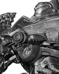 3D Printed Fan Art Gipsy Danger Portrait Bust by Wicked3d
