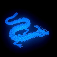 17.72inch 3D Printed Dragon Model,Articulated Animals figure,Toys Home Decor