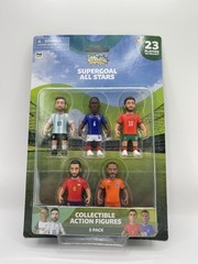 New 5-Pack Supergoal All Stars Collectible Soccer Action Figures