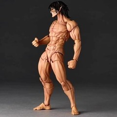 New Revoltech Amazing Yamaguchi Eren Jaeger Attack on Titan Action Figure Anime