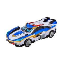 Metal Cardbot W BlueCop W Korean Transforming Robot Police Car Action Toy