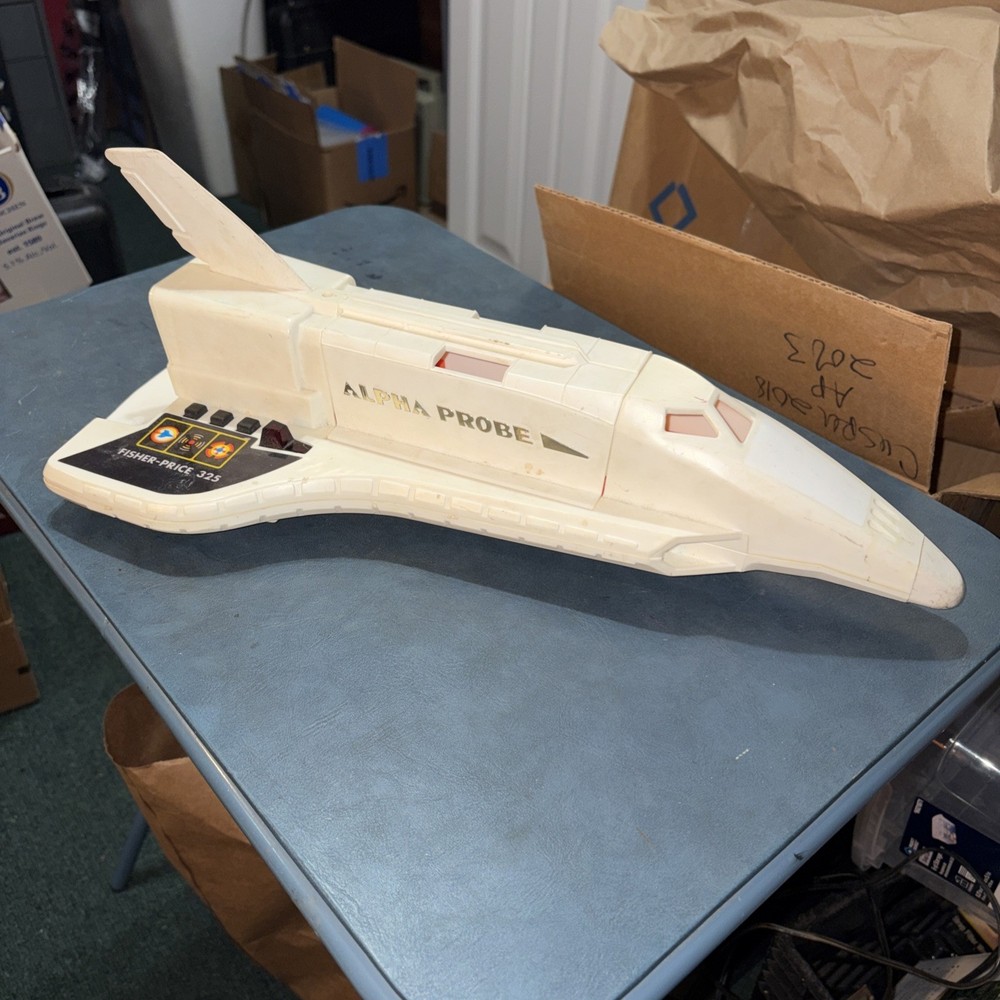 Fisher Price Alpha Probe 325 Space Ship 1979. Tested Works. FREE SHIPPING