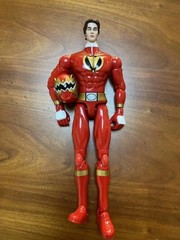 Power Rangers Dino Thunder Raptor Motorcycle & Bandai Red Ranger VINTAGE Bundle
