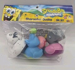 Spongebob Squarepants Ducks Set Of 3 NEW Doodlebob Gary Pearl Jeep Rubber Ducks