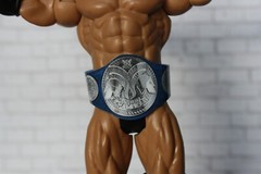 4 Custom WWE Raw And Smackdown Tag Uso Belts 6″ (figures not included)