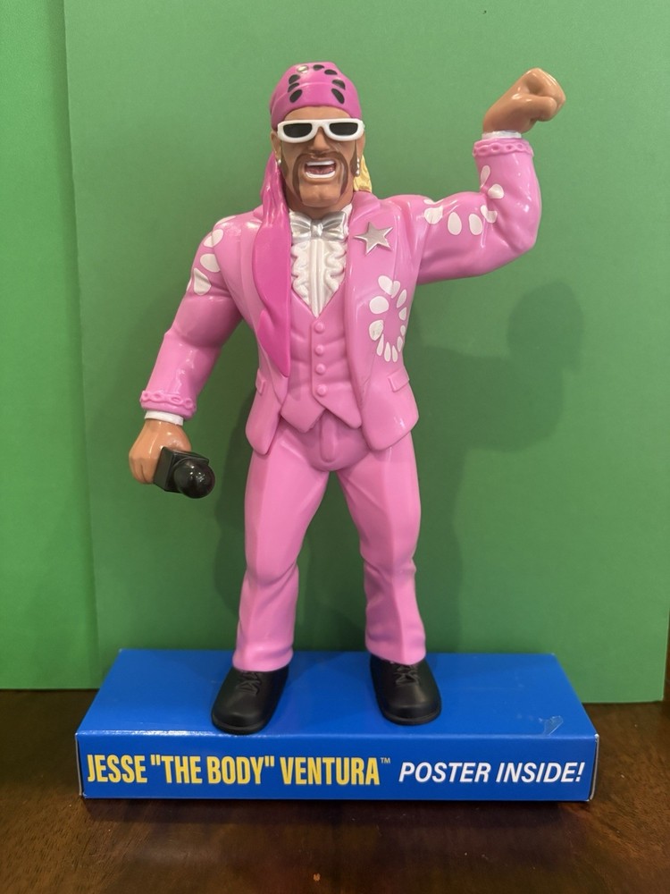 JESSE THE BODY VENTURA WWE Mattel LJN Series 2 (2026) with Poster.