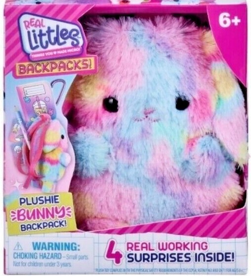Real Littles Plush Backpack Animal YOU CHOOSE Fox Bear Cat Dog Rabbit Series 1,2