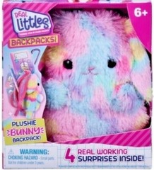 Real Littles Plush Backpack Animal YOU CHOOSE Fox Bear Cat Dog Rabbit Series 1,2