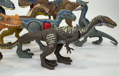 Lot of 8 Jurassic World Toy Dinosaurs Opposable Raptor Dinosaurs