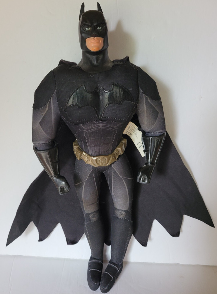 Batman 13”Plush with Vinyl Head Gloves & Belt 2005 Mattel