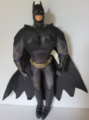 Batman 13”Plush with Vinyl Head Gloves & Belt 2005 Mattel