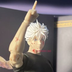 1/12 Painted Jujutsu Kaisen Gojo Satoru Head Carving For 6″ Romankey Figure Body