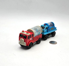 Thomas Friends Wooden Railway Train Fire Truck Water Tanker Street Sweeper Lot 2