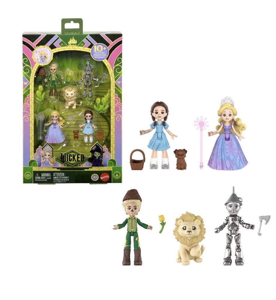 ⭐️Mattel Wicked Movie Oz Story Set Glinda Dorothy Tin Man Lion Scarecrow 10pc