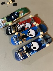 Vintage Tech Deck Blind Grim Reaper Ronnie Creager Fingerboard Lot 4 Red Blue