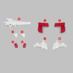 In Stock Upgrade Kit Shoulder Gun Tail Spoiler Filler For Kingdom Sideswipe