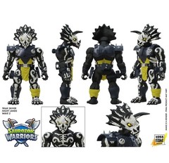 Triax Skiver Night Lands Deco Boss Fight Studio Saurozoic Warriors Dinosaur Toy