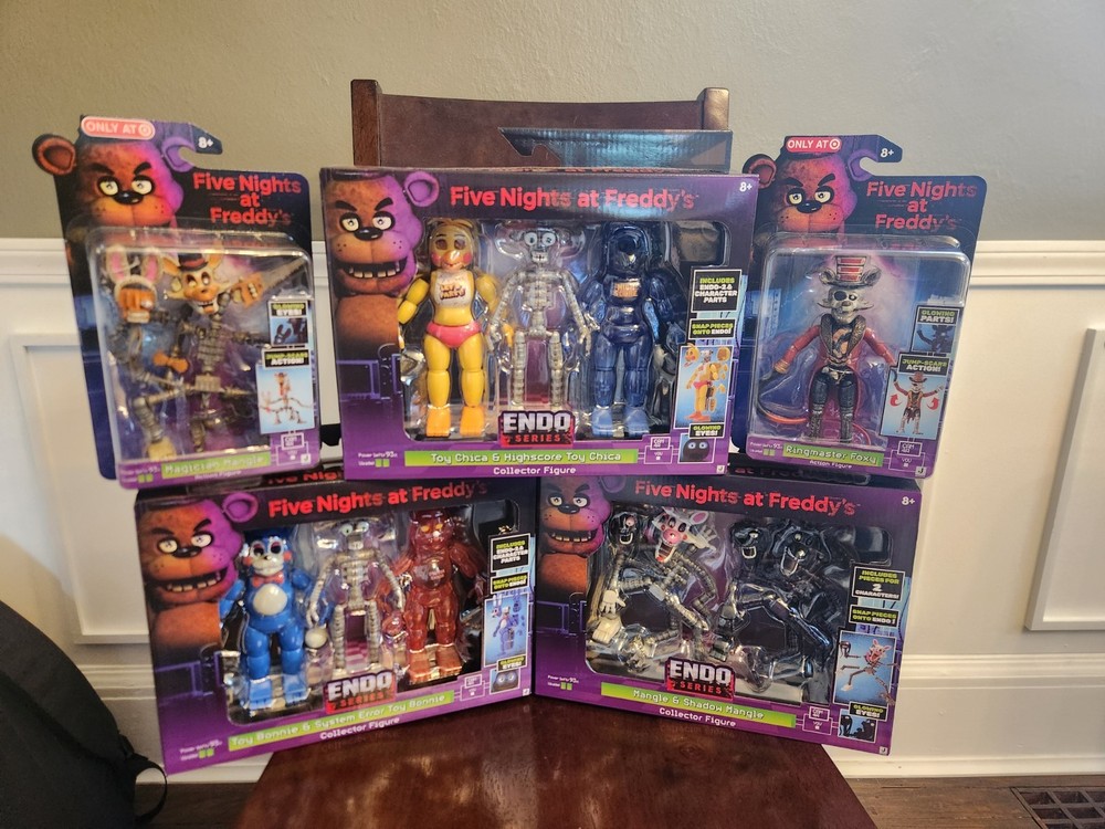 Five Nights at Freddy’s Endo Series 2 Set LOT Of 5 Freddy Bonnie Chica FNAF