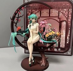 Hatsune Miku Cheongsam Hand Made PVC Collectible Anime Action Figure Statue