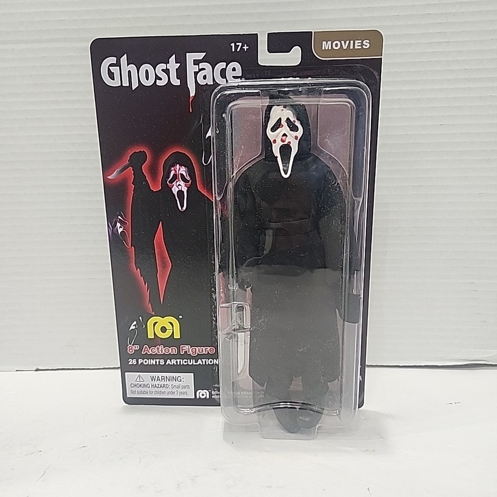 MEGO Monsters – Scream GHOST FACE 8″ Action Figure – Blood Splatter Variant