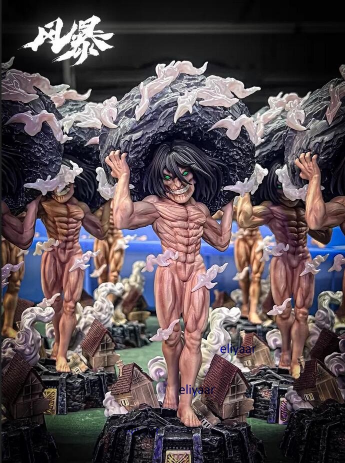 FengBao Studio Attack On Titan Eren Jaeger Figurine Model Limited Statue H19.5cm