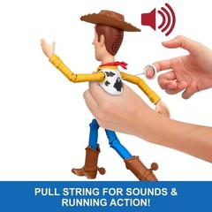 Disney Pixar Toy Story 5 Running Woody 12 Inch Action Figure 50+ Sounds