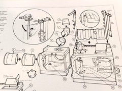 1989 TMNT Blueprint/Instructions Sewer System Lair-Detailed & Sharp-Copy