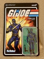 G.I. Joe ReAction Wave 3 Snake Eyes Cartoon V2 Commando Super7 3.75 Brand New