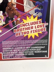 WWE Royal Rumble Official Retro Ring 2024 with Brother Love Retro Figure New.