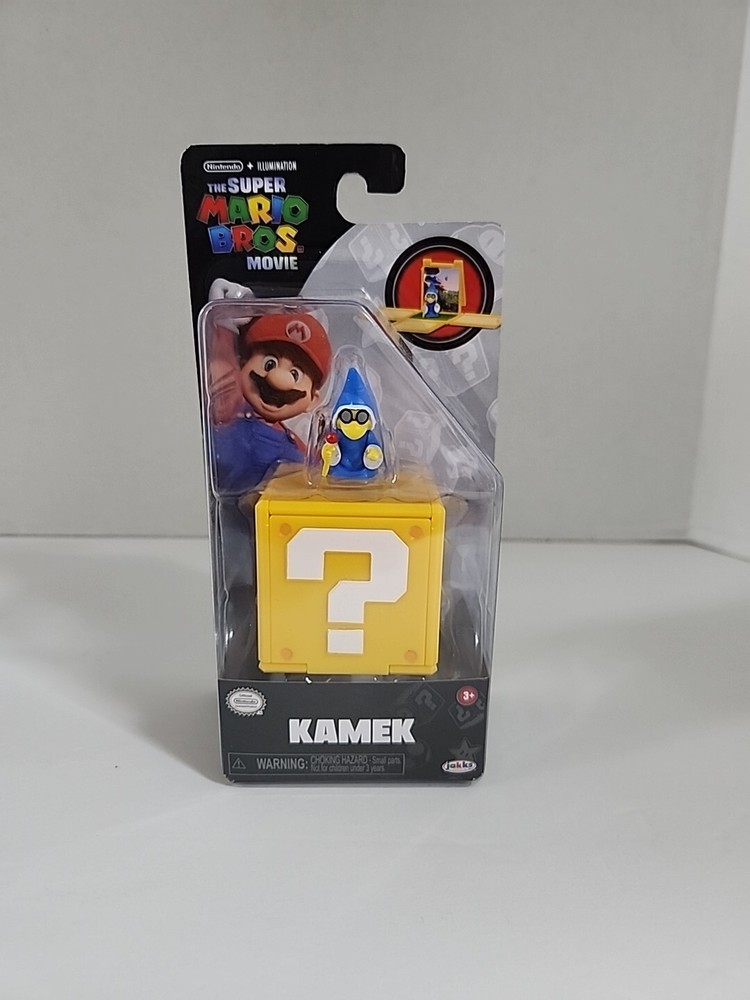 Jakks Pacific Super Mario Bros Movie Kamek 1.25 in Mini Figure w/ Question Block