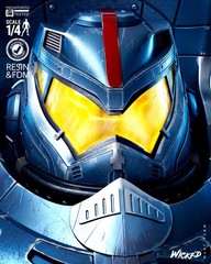 3D Printed Fan Art Gipsy Danger Portrait Bust by Wicked3d