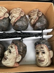 NECA The Texas Chainsaw Massacre Leather Face Head Lite Decorative Light Strand