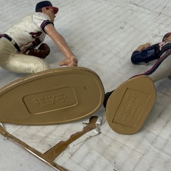 Lot Of 4 Figures 1989 Babe Ruth & Gehrig Yankees & 2000 Millwood & Maddux Braves