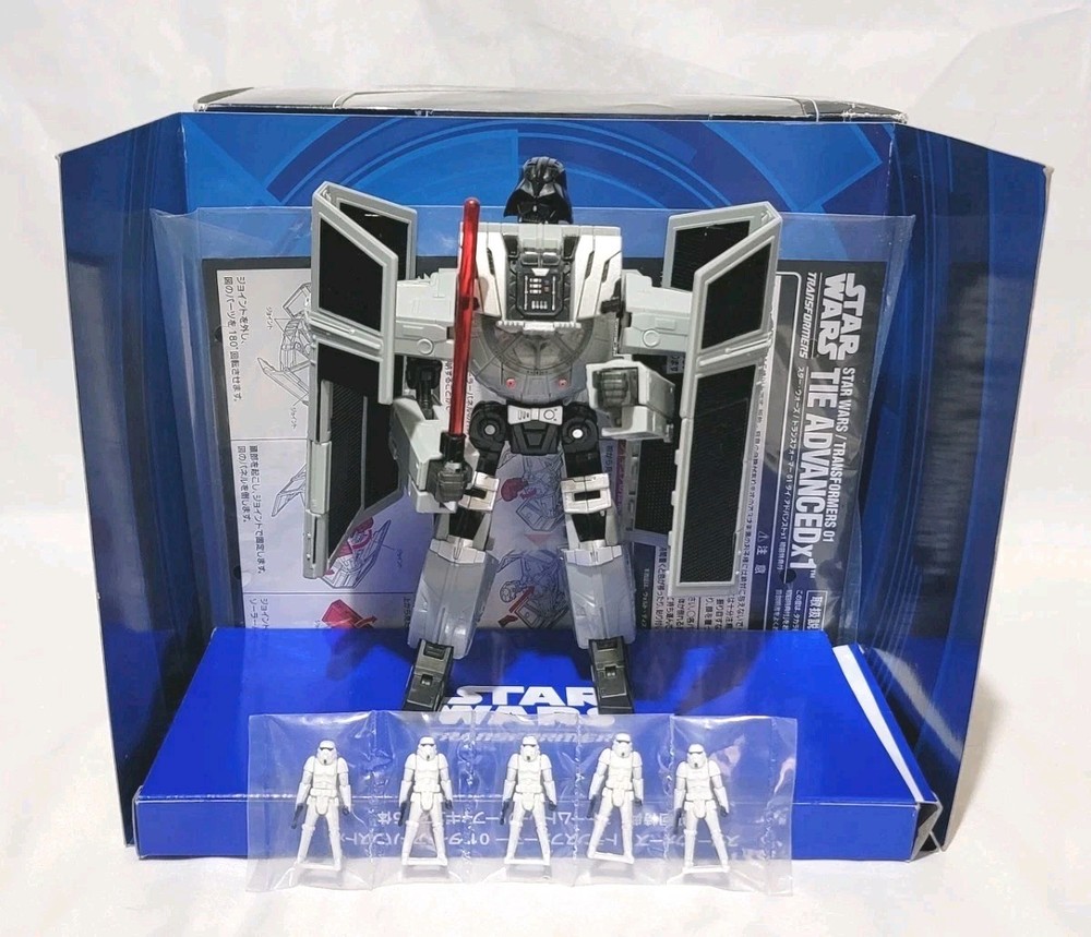 Star Wars Powered by Transformers Takara Tomy 01 Tie Advanced x1 First Edition