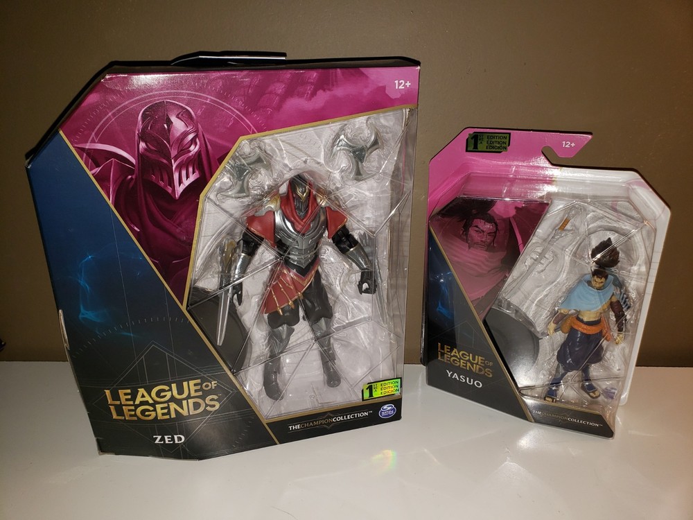 League of Legends – Yasuo 4″ & Zed 6″ Action Figure Set – Champion Collection