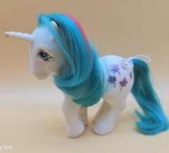 My Little Pony G1 Gusty & Moon dancer 1983 & 1984 MLP Pink Blue GUC Lot of 2