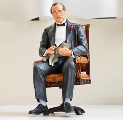 The Godfather Michael Corleone Handmade Model Don Vito Sitting on Chair