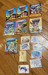 Lot of (7) He-Man MOTU Mini Comics 1980s Masters of the Universe 8 Panini Sticke